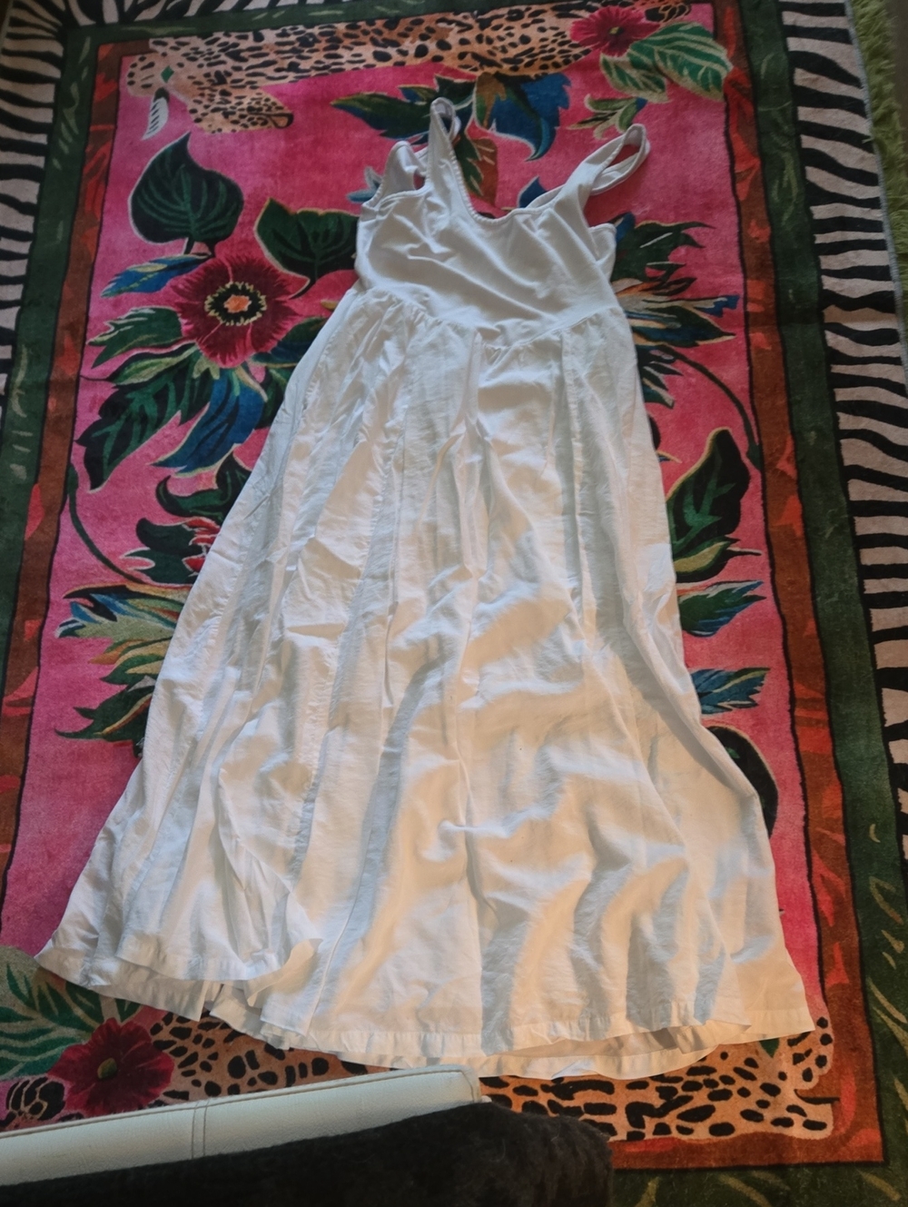 💝White Sleeveless Maxi Dress